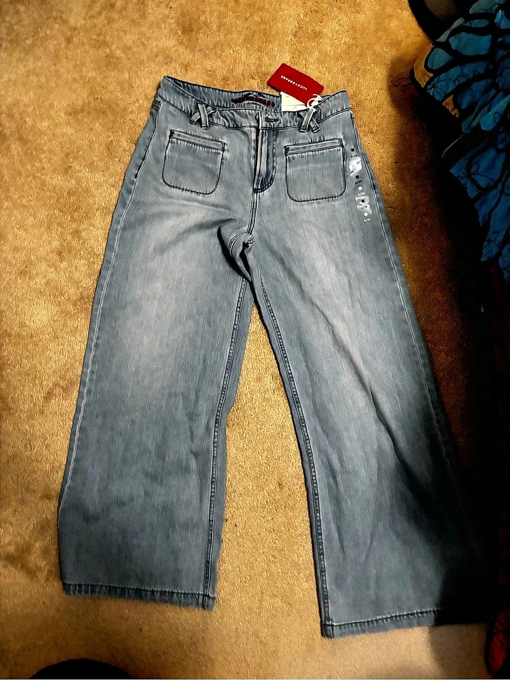 Lucky Brand Liquid Luxury Palazzo Jeans Blue Size 6/28 NWT